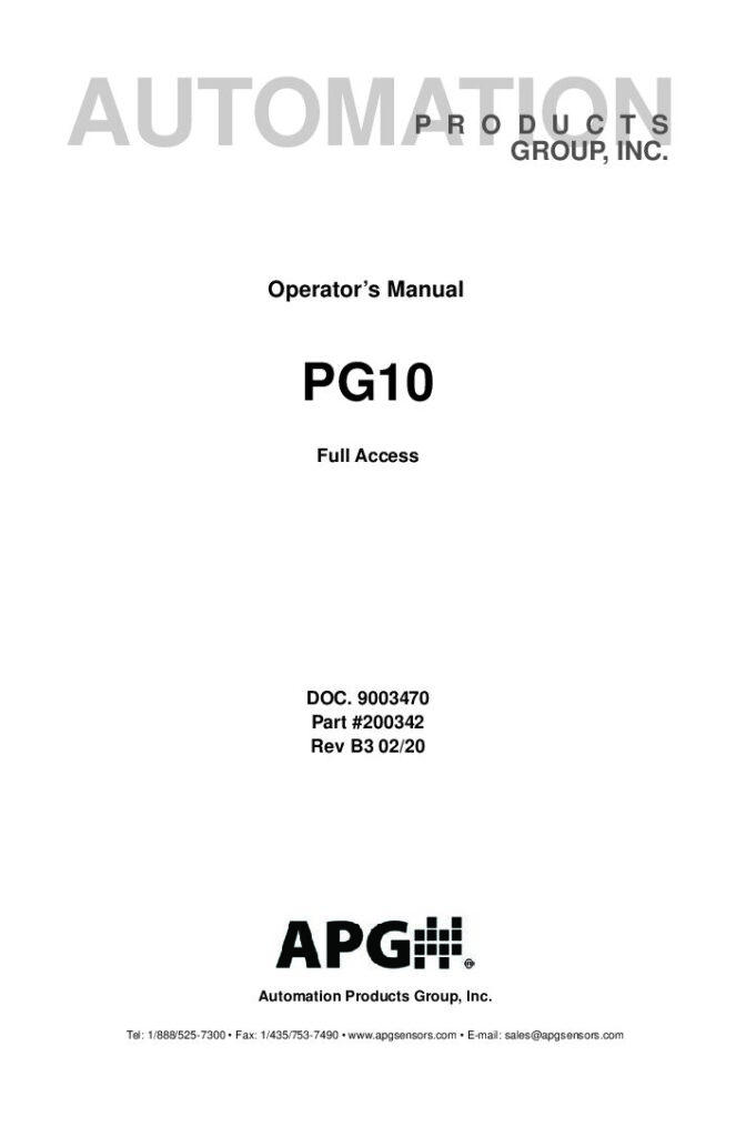 APG Sensors