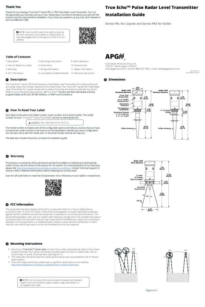 APG Sensors