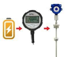 The Modbus Network Display (MND) battery can power a sensor