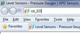 A screenshot shows a snippet of a windows explorer web browser shows how to access the embedded web server for LOE & RST-5000