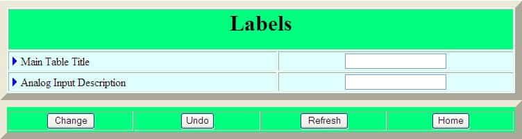 labels menu tank cloud embedded web server