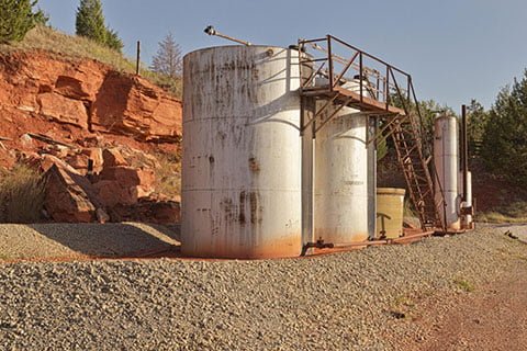 remote oil storage tanks in oklahoma