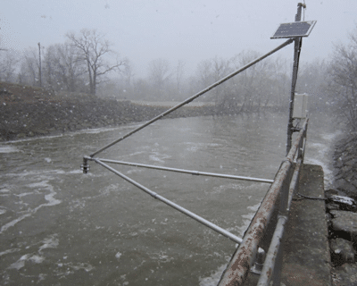 ultrasonic sensor over canal