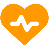 Heart Rate Pulse Graph Icon
